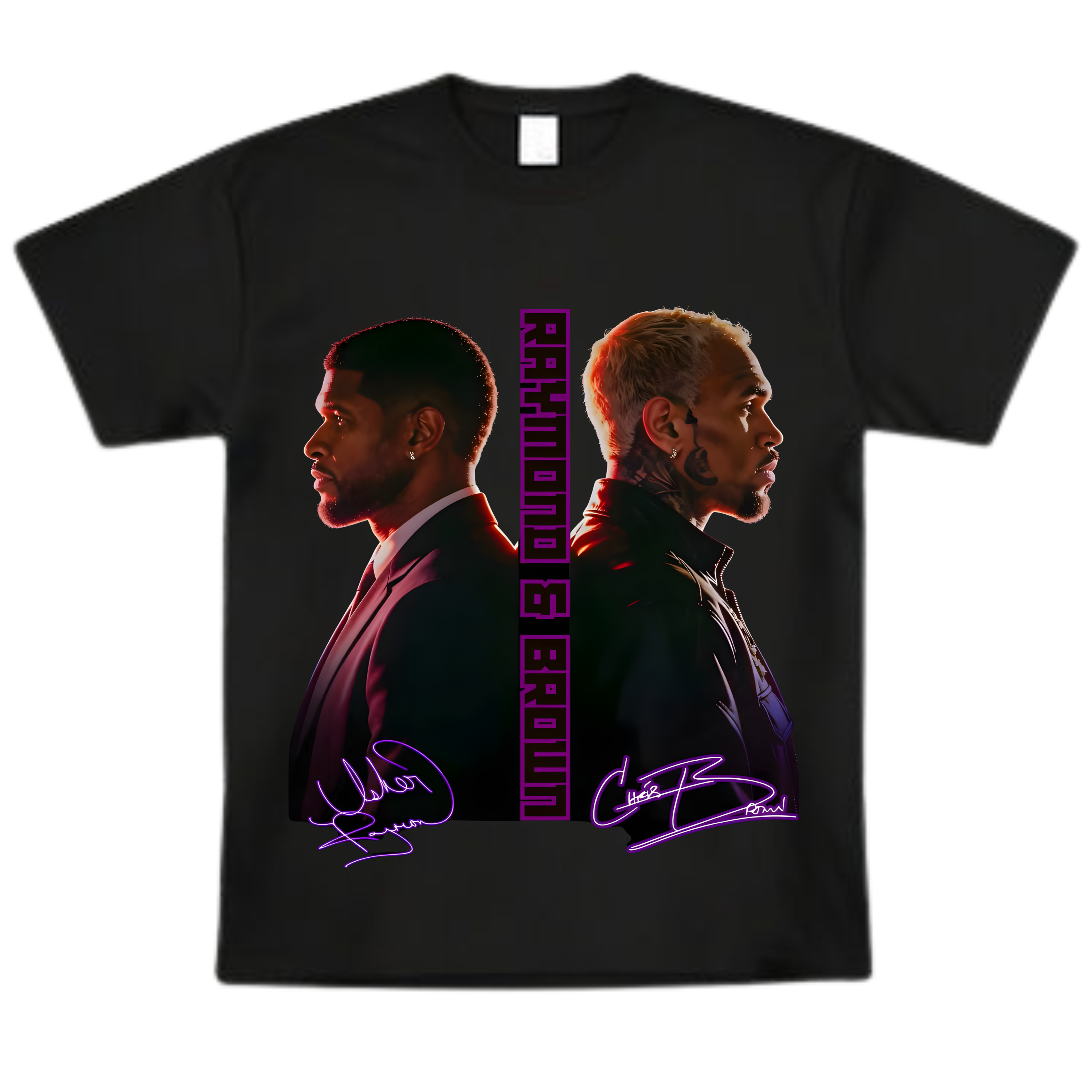 Chris x Usher Neon Split T-Shirt